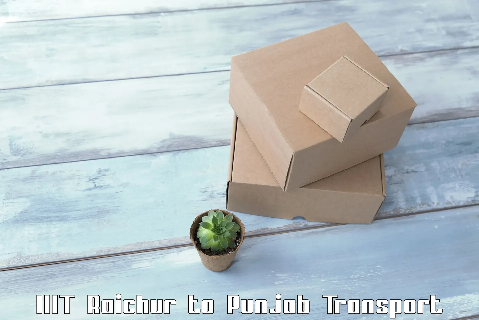 Vehicle parcel service IIIT Raichur to Punjab