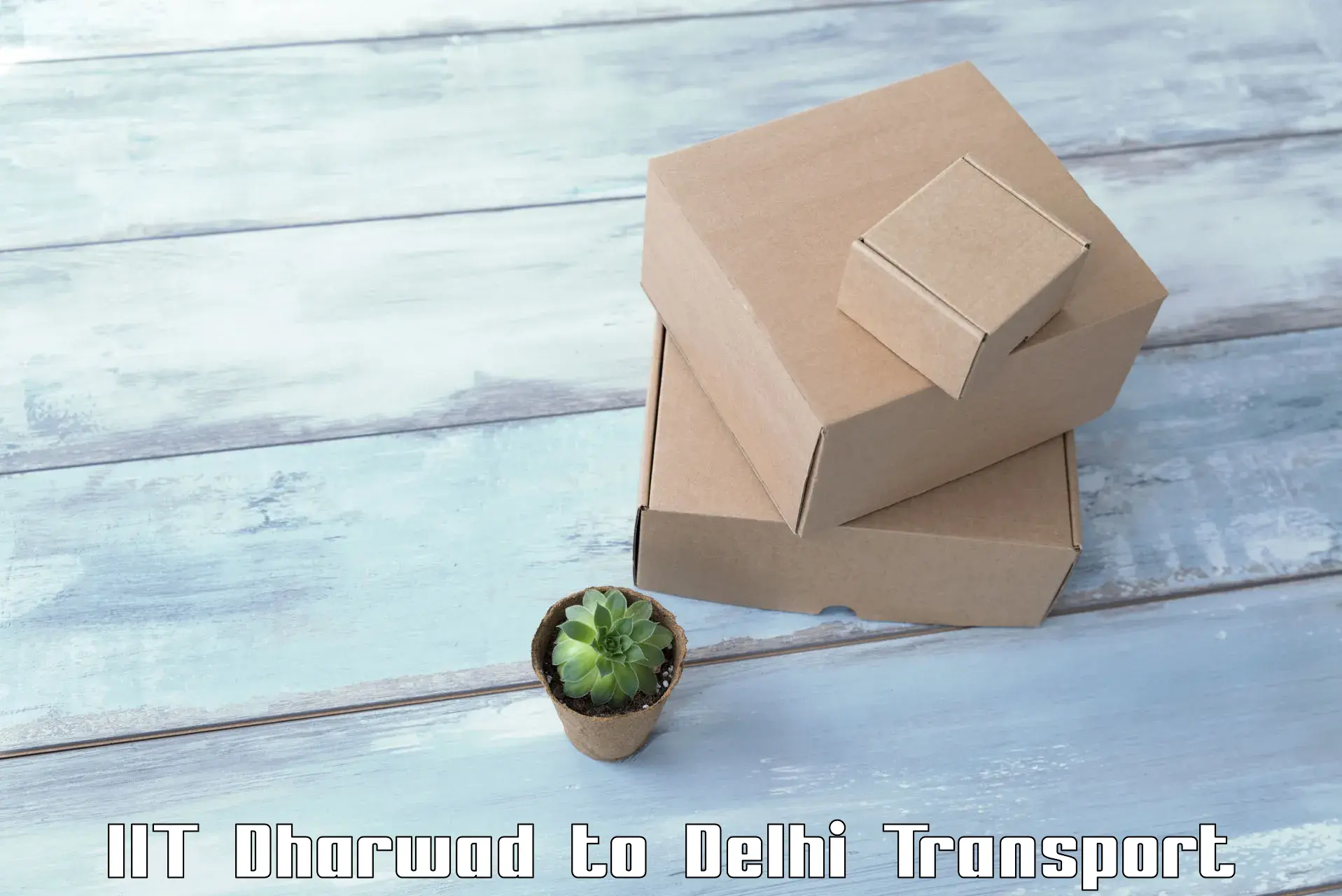 Vehicle courier services in IIT Dharwad to University of Delhi