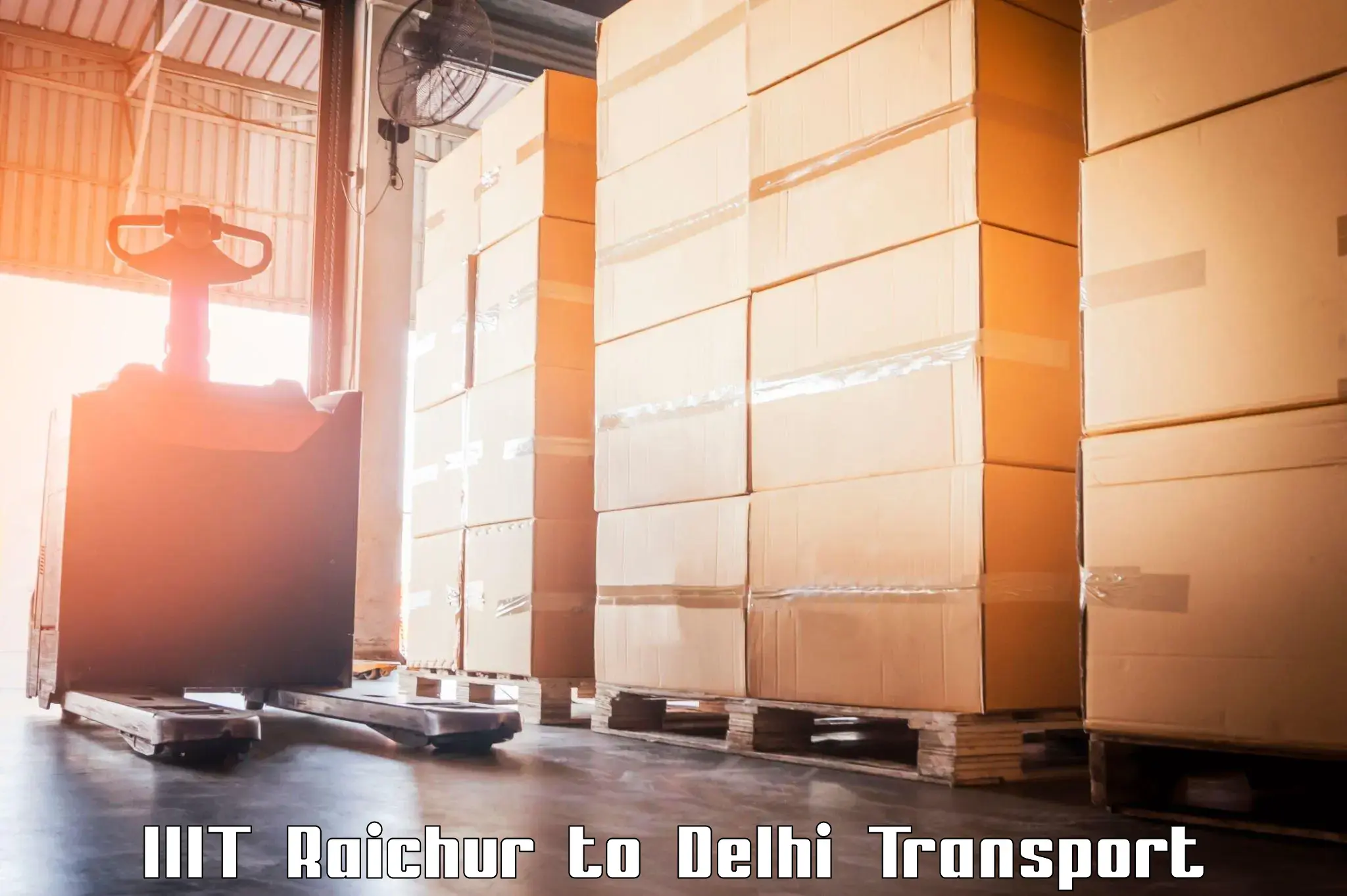 Goods delivery service IIIT Raichur to IIT Delhi
