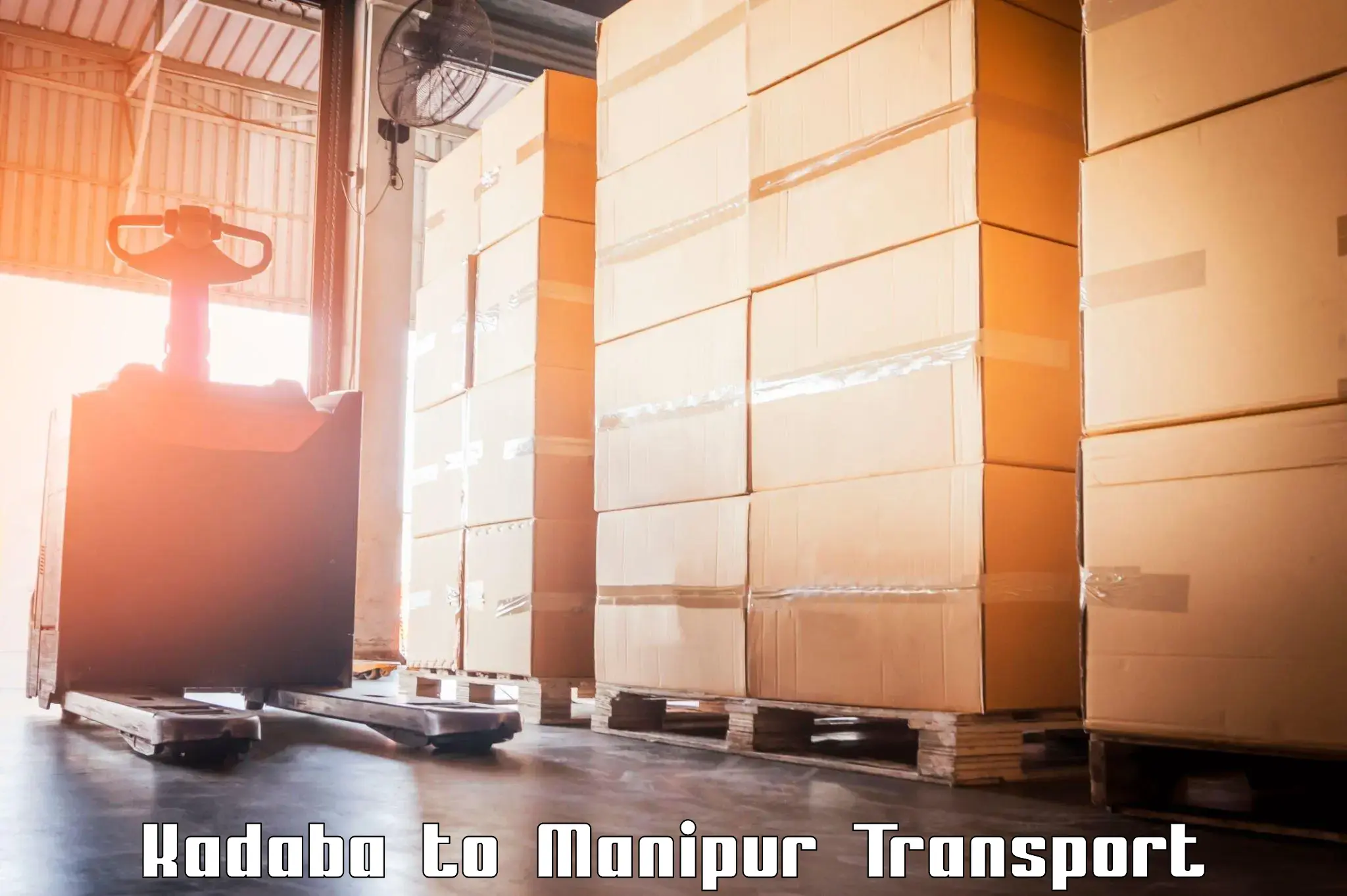 Online transport booking Kadaba to Manipur