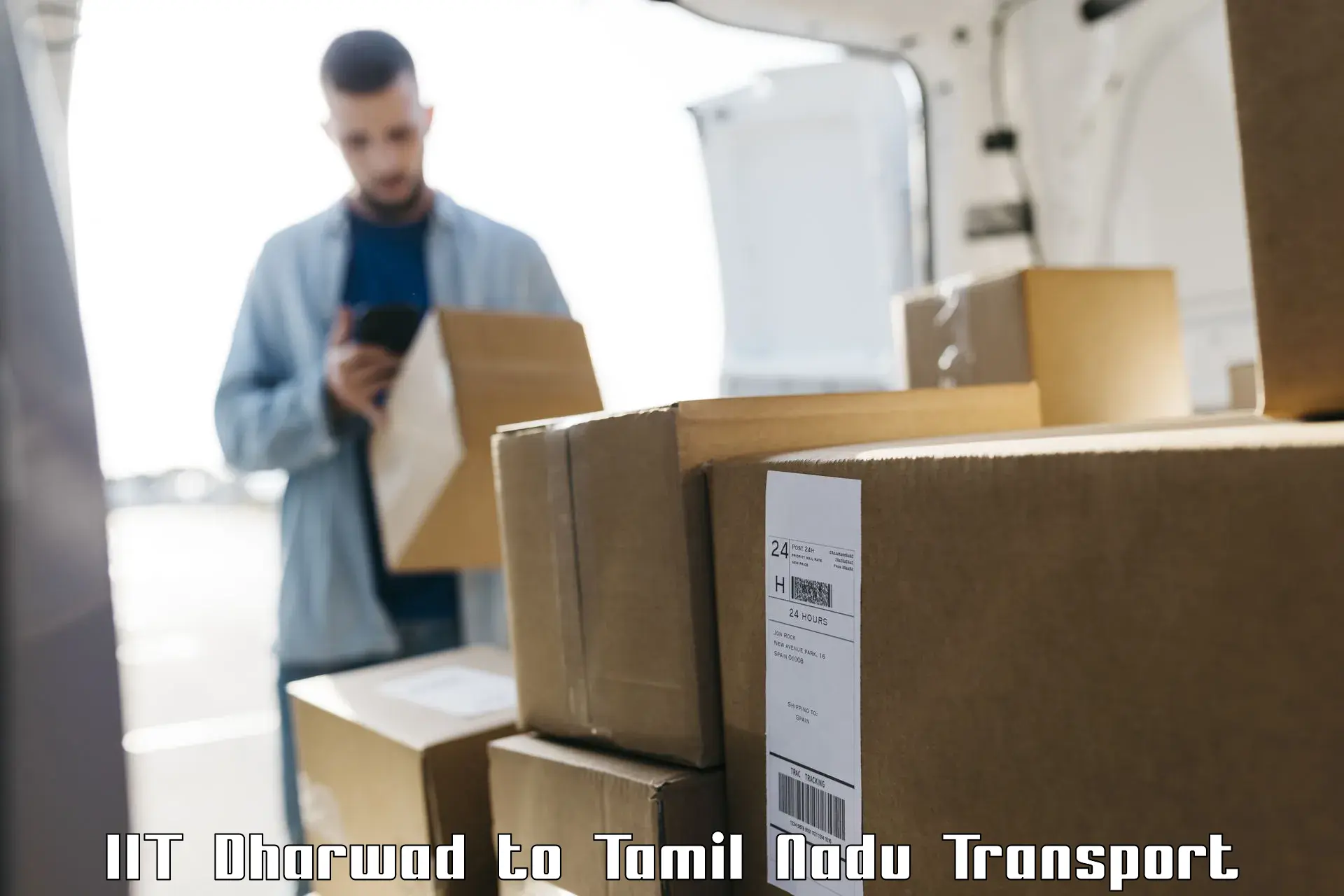 Cargo transportation services IIT Dharwad to Vandavasi