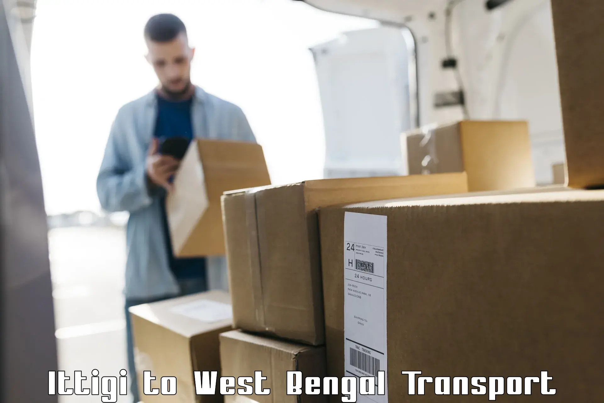Two wheeler parcel service Ittigi to Haldia port