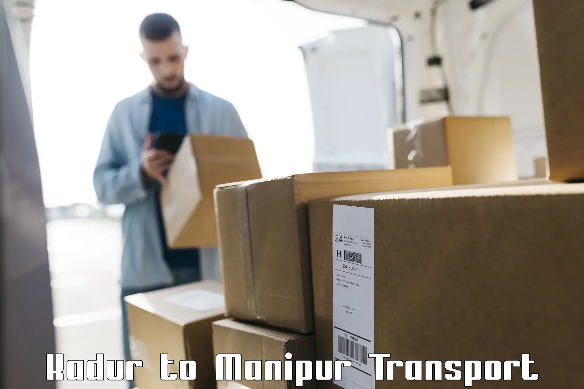 Logistics transportation services Kadur to Manipur