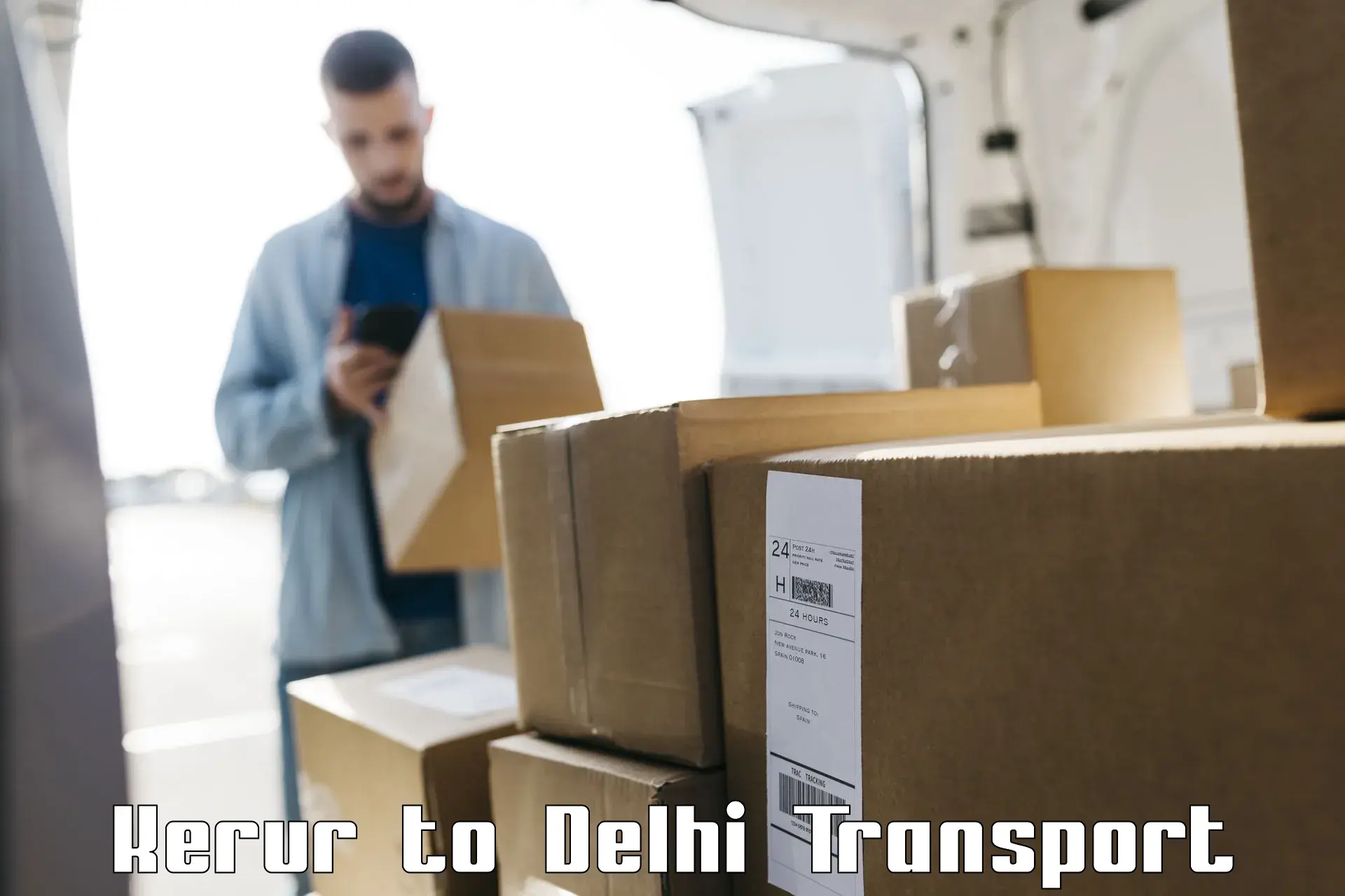 Package delivery services Kerur to NIT Delhi