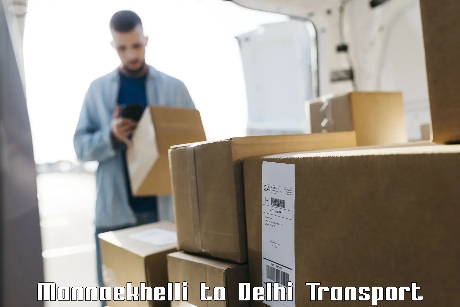 Cargo transportation services Mannaekhelli to Jamia Millia Islamia New Delhi