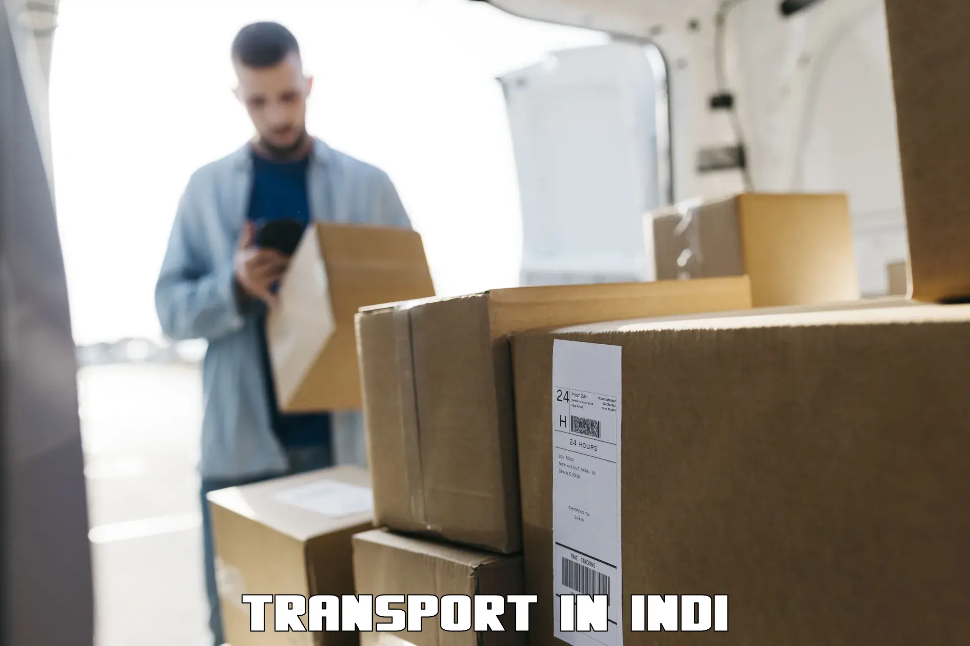 Online transport booking in Indi