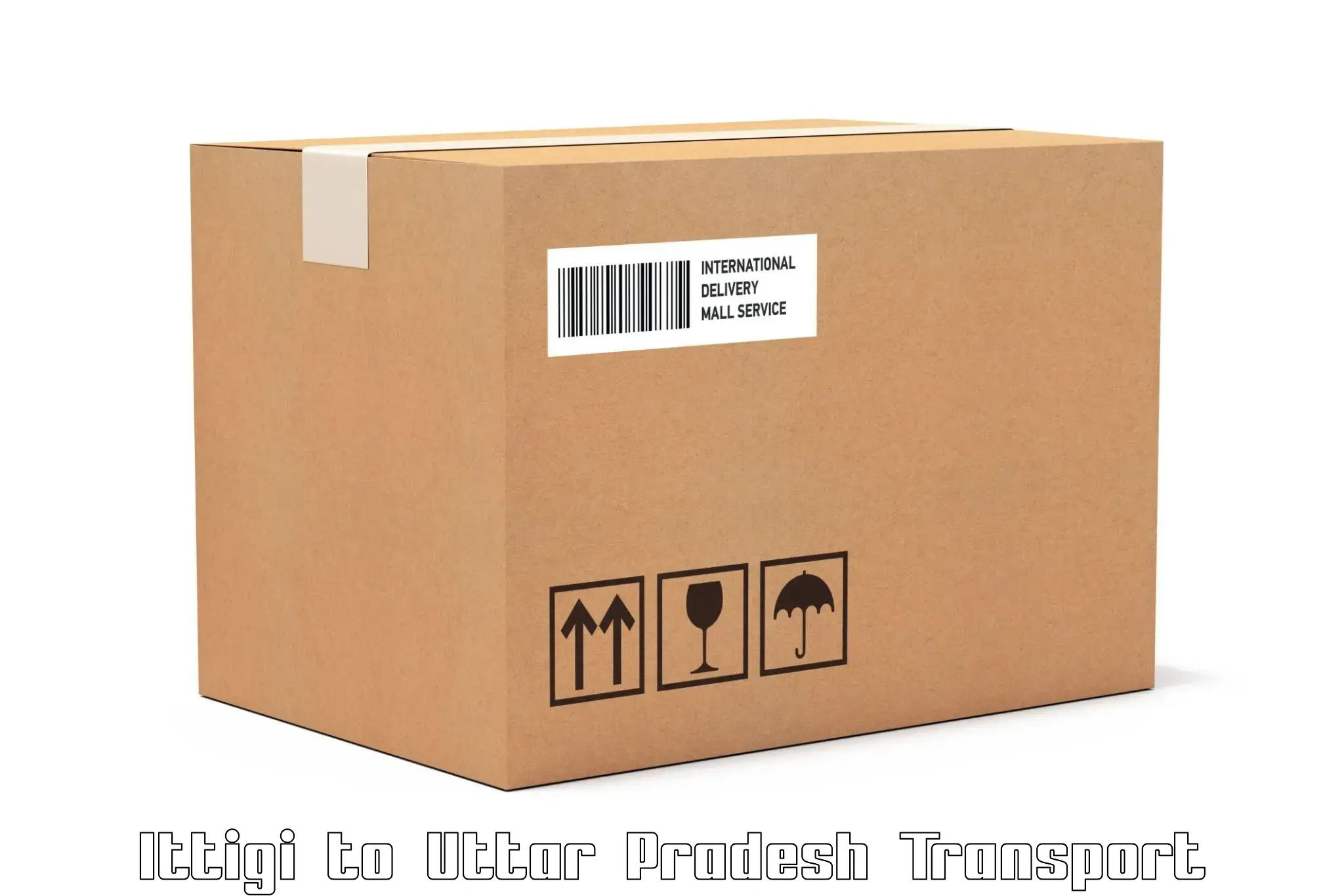 Two wheeler parcel service Ittigi to Uttar Pradesh