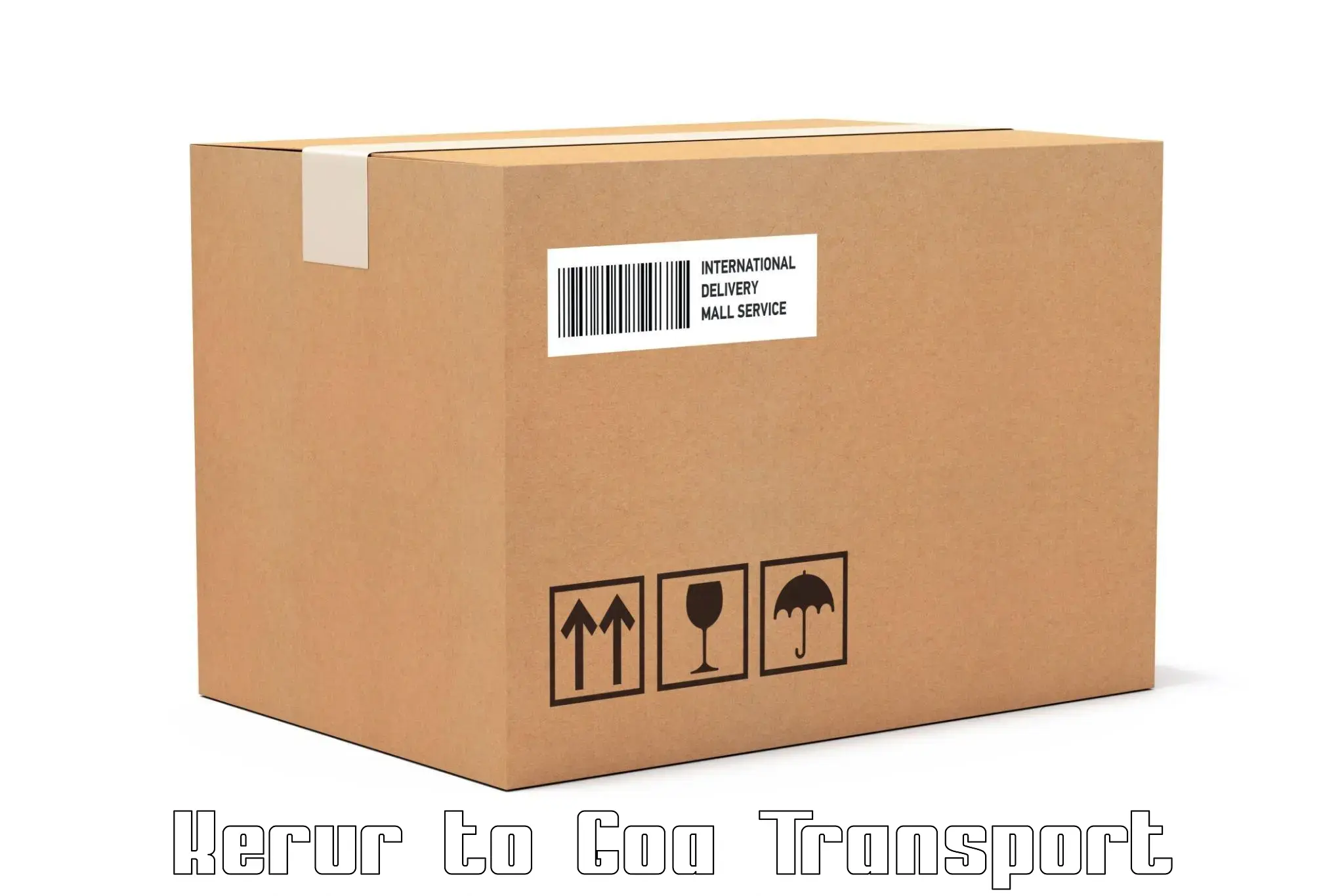 Cargo transportation services Kerur to NIT Goa
