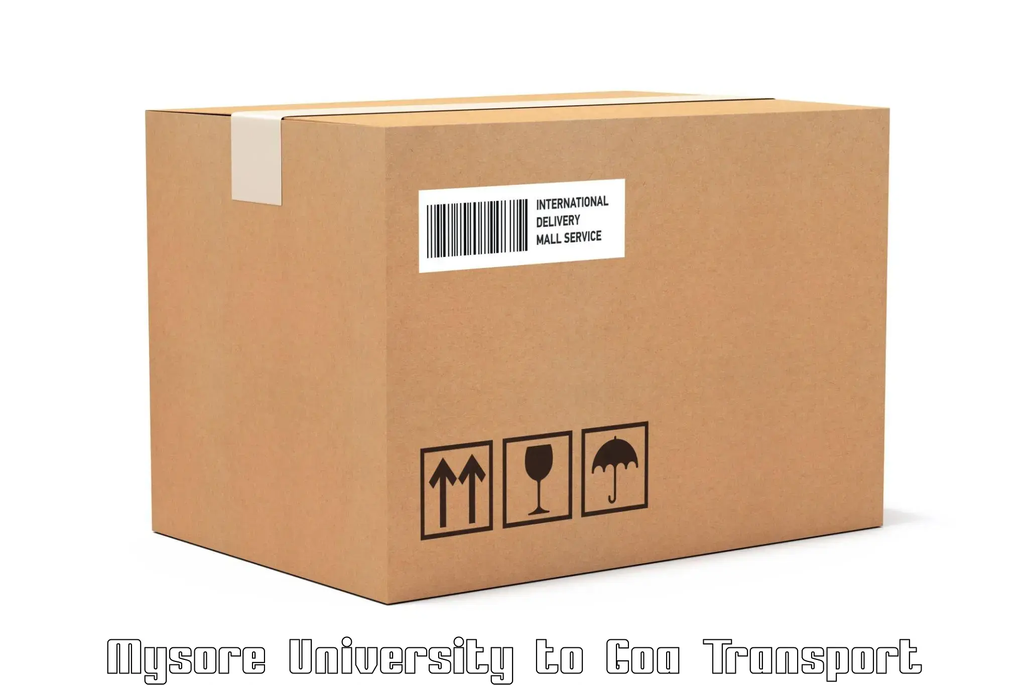 Shipping services Mysore University to South Goa