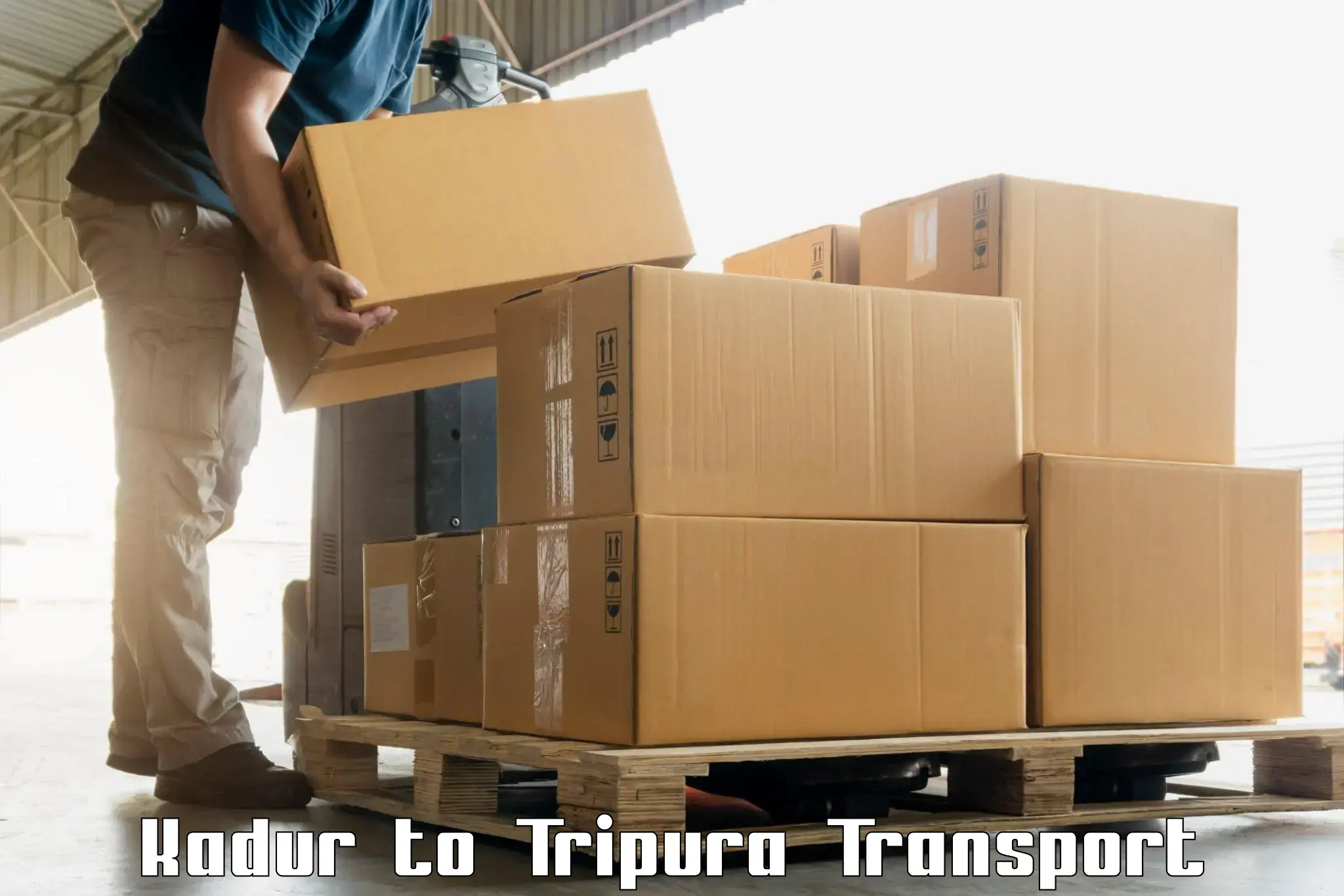 Goods transport services in Kadur to IIIT Agartala