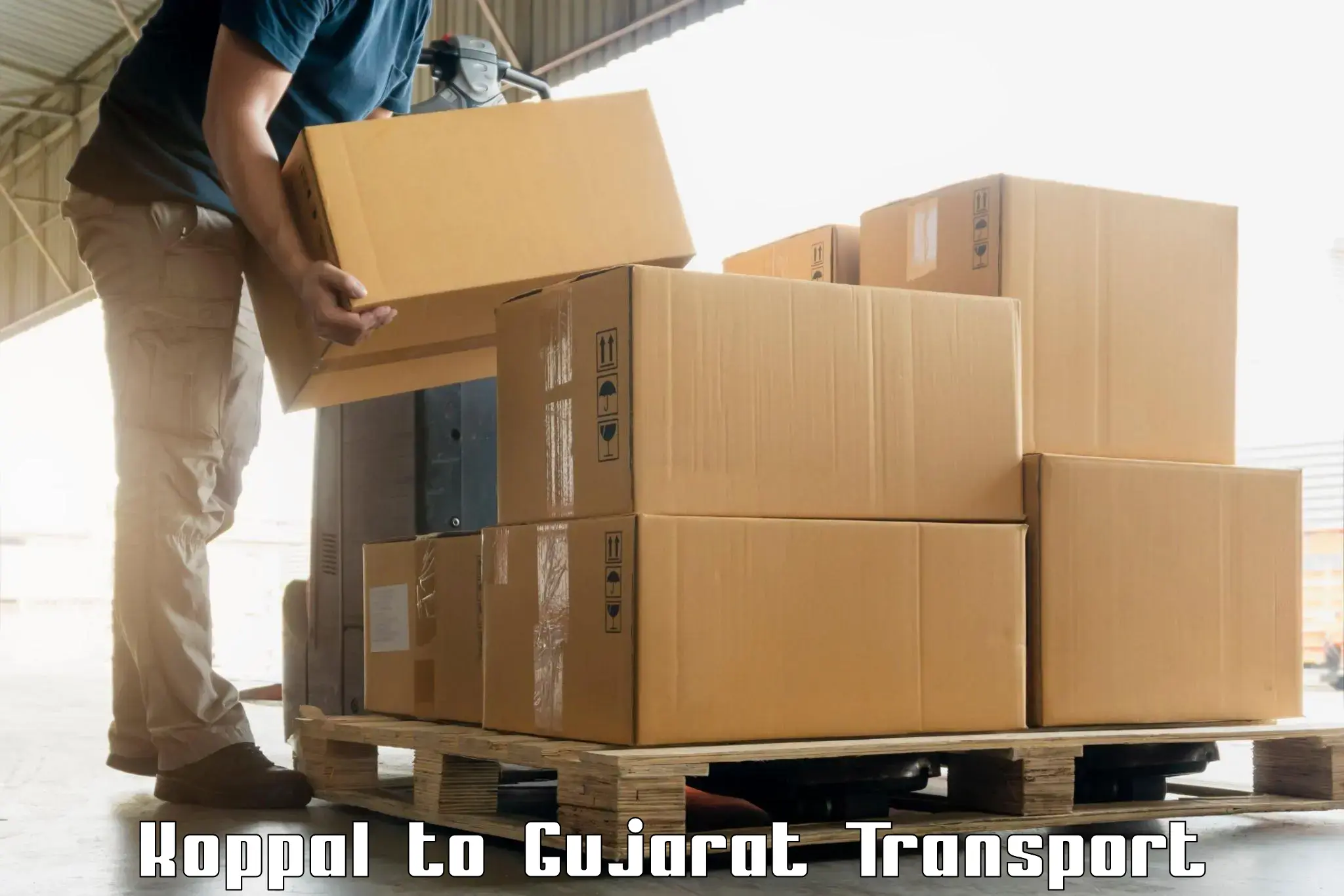 Container transport service Koppal to IIIT Vadodara