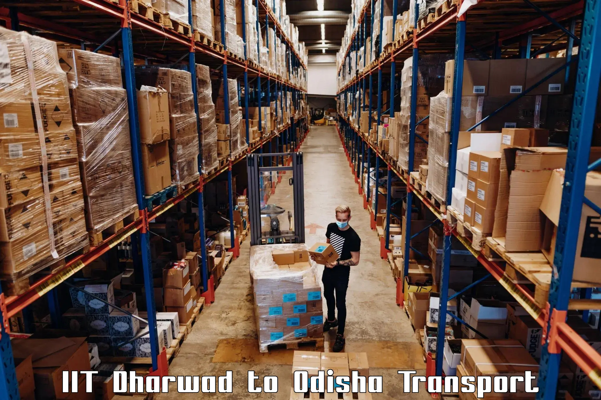 Container transportation services IIT Dharwad to Angul
