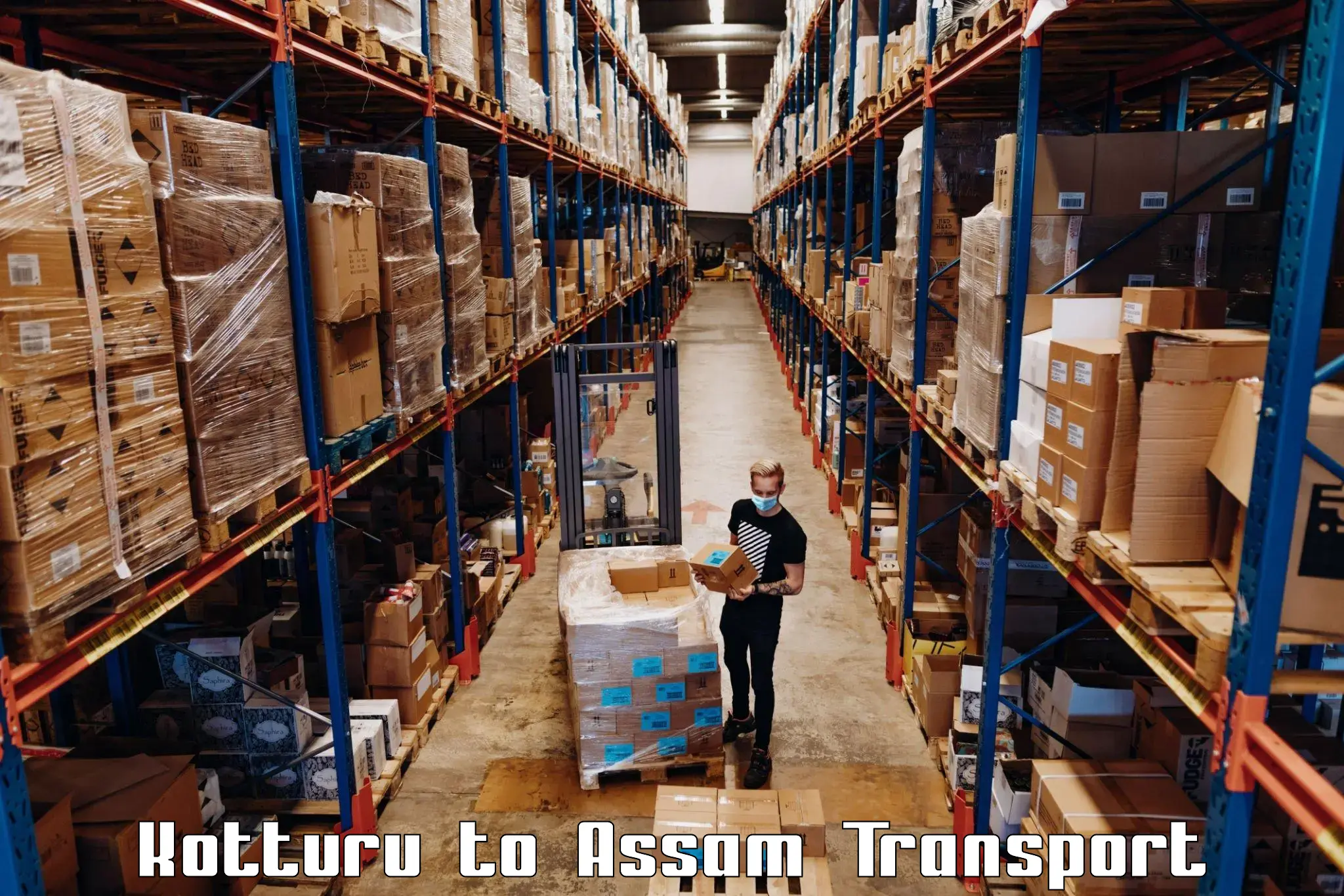 India truck logistics services Kotturu to Hajo